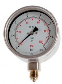 (011) 100mm & 160mm All Stainless Steel Process Industry Pressure Gauge