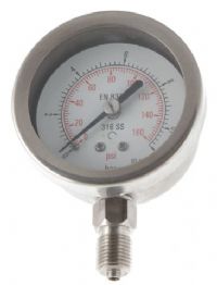 (008) 63mm All Stainless Steel Pressure Gauge