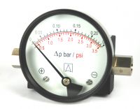 (032) 80mm & 100mm OEM Differential Pressure Gauge 