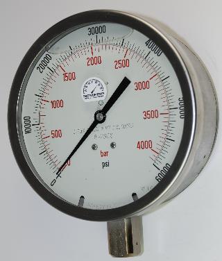 Water Jetting Pressure Gauges - 100mm & 160mm Diameter
