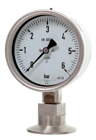 Triclamp Seal Pressure Gauge - 100mm & 160mm Diameter