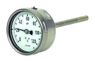 Gas Filled System Thermometer - 100mm & 160mm Direct Mount
