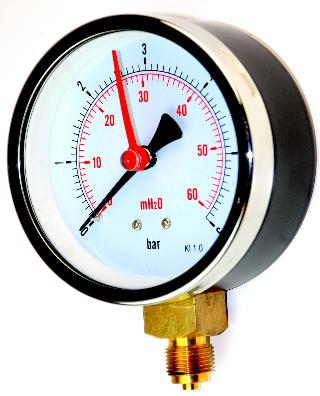 Pressure Gauge - 100mm Premium Utility Bourdon Tube Design