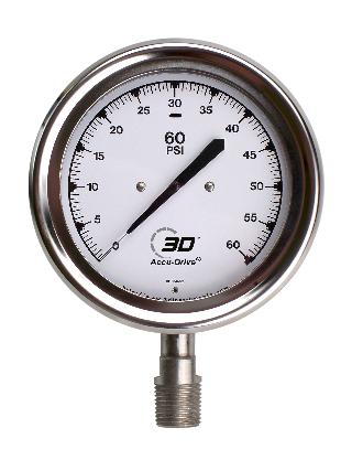 Series 25 Pressure Gauge - Stainless Steel  Case