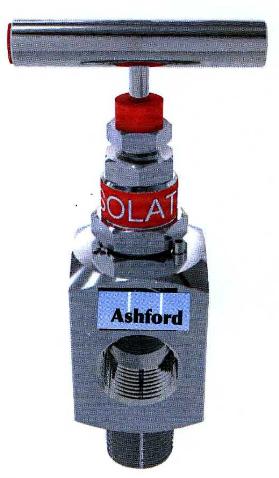 Ashford Instrumentation Right Angled Bar Stock Needle Valve - Generation 200 Series