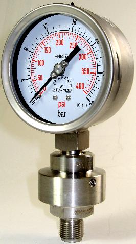 Welded Mini Chemical Seal - 100mm Diameter Gauge