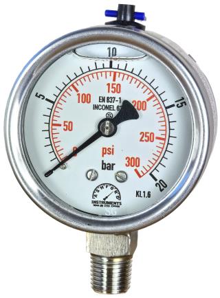 Inconel 625 Pressure Gauge - 63mm, 100mm & 150mm