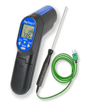 Infrared Non-Contact Thermometer Kit - Ray Temp 8 -60C/+500C