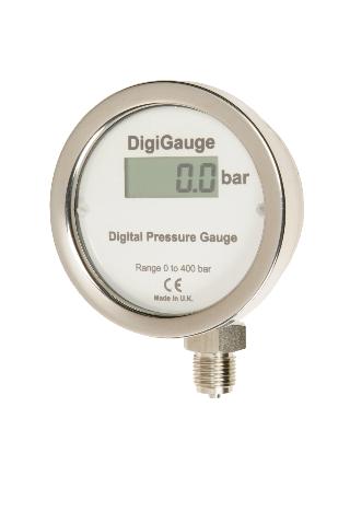 Digital Pressure Test Gauge - Battery Powered 100mm Diameter