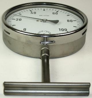 Gas Filled System Pipe Surface Thermometer - 100mm & 160mm