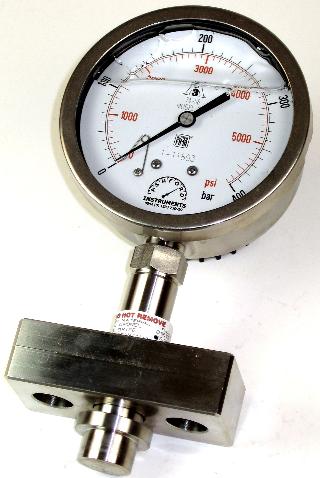 Homogeniser Seal Pressure Gauge - 100mm & 160mm Diameter