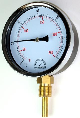 100mm HVAC Bimetal Thermometer
