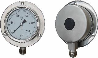 Compensated Subsea Pressure Gauge - 100mm Stainless Steel Case