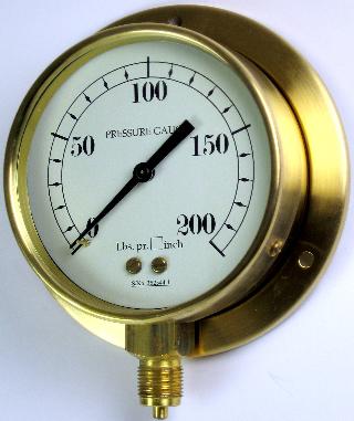 Traction & Steam Engine Concentric Scale Pressure Gauge - 100mm & 160mm