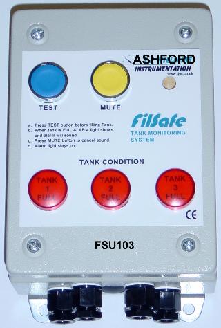 FilSafe100 Multi-Channel Tank Monitoring System - High / Low Level Float Alarms
