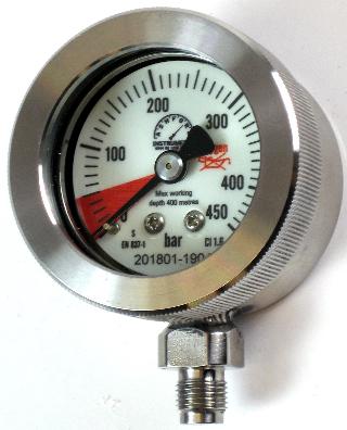 50mm Bail Out Gauge Mixed Gas Diving - Submersible 400m