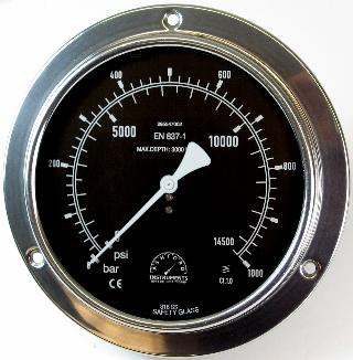 Compensated Subsea Pressure Gauge - 150mm Stainless Steel Case