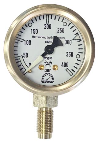 Technical Diving Bail Out Gauge - Non-Magnetic Military Version
